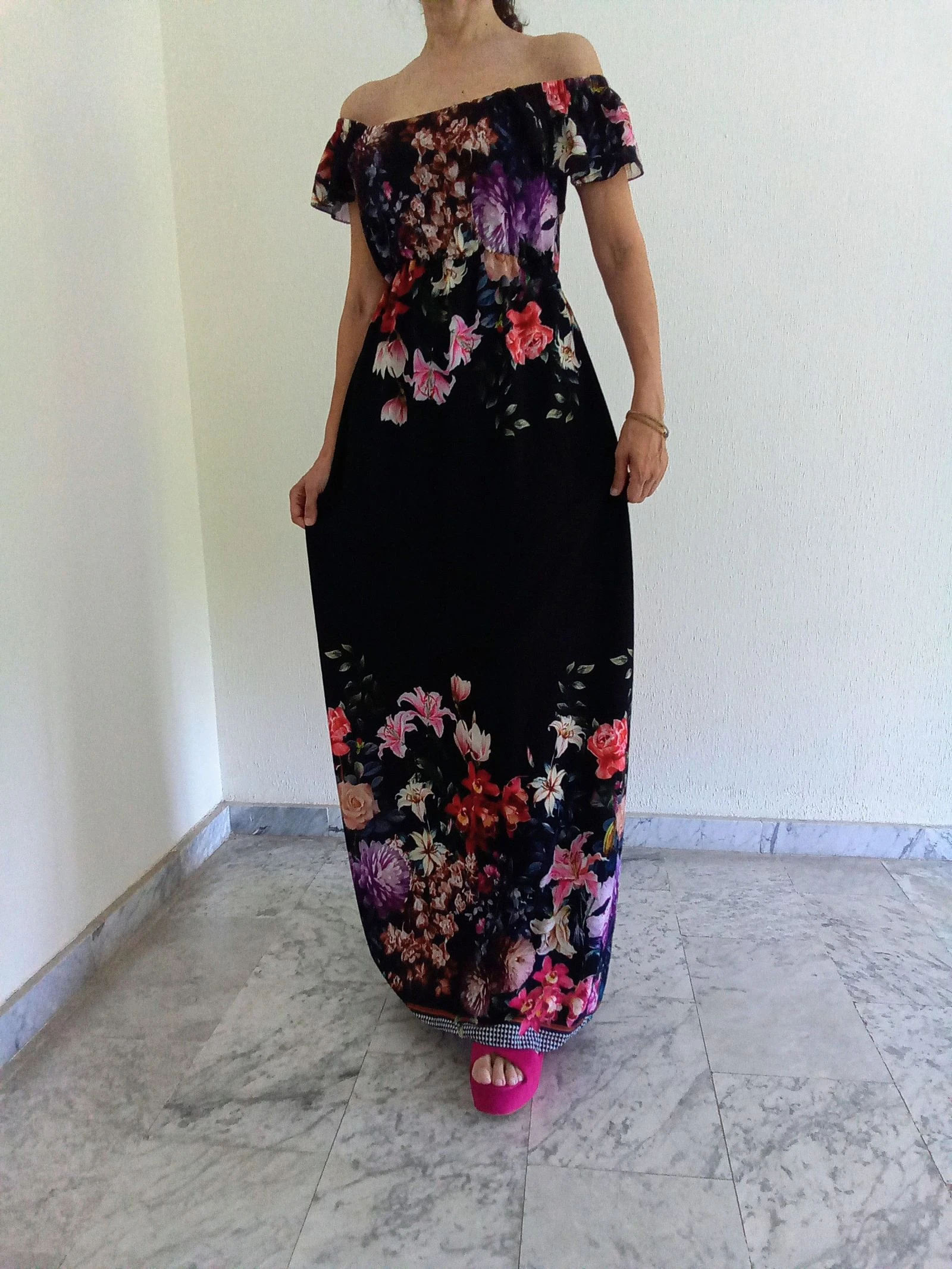 Floral Print Bohemian Maxi Dress – photo 16